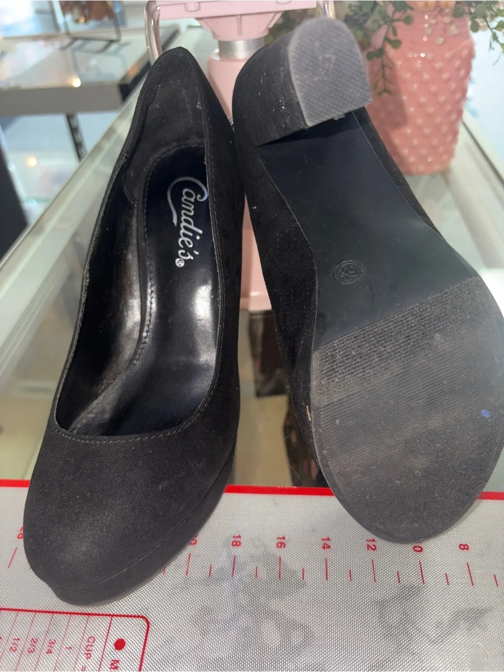 Candie's Black Platform High Heel Pumps